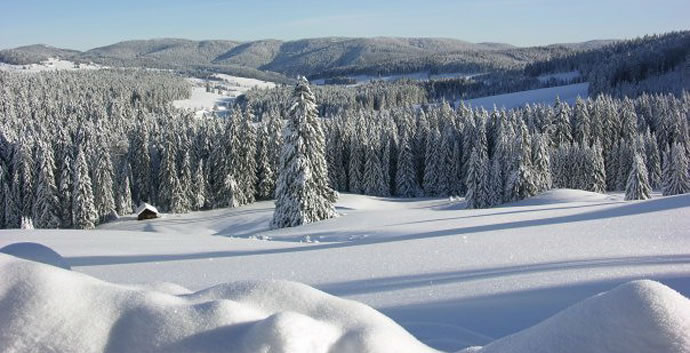 Winter in Bernau im Südschwarzwald