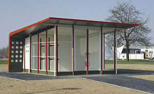 Tankstelle auf dem Vitra Campus, Design Jean Prouvé