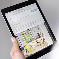 Die neue Seipp-Website auf dem iPad